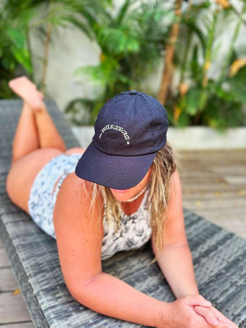 Black Cotton Cap