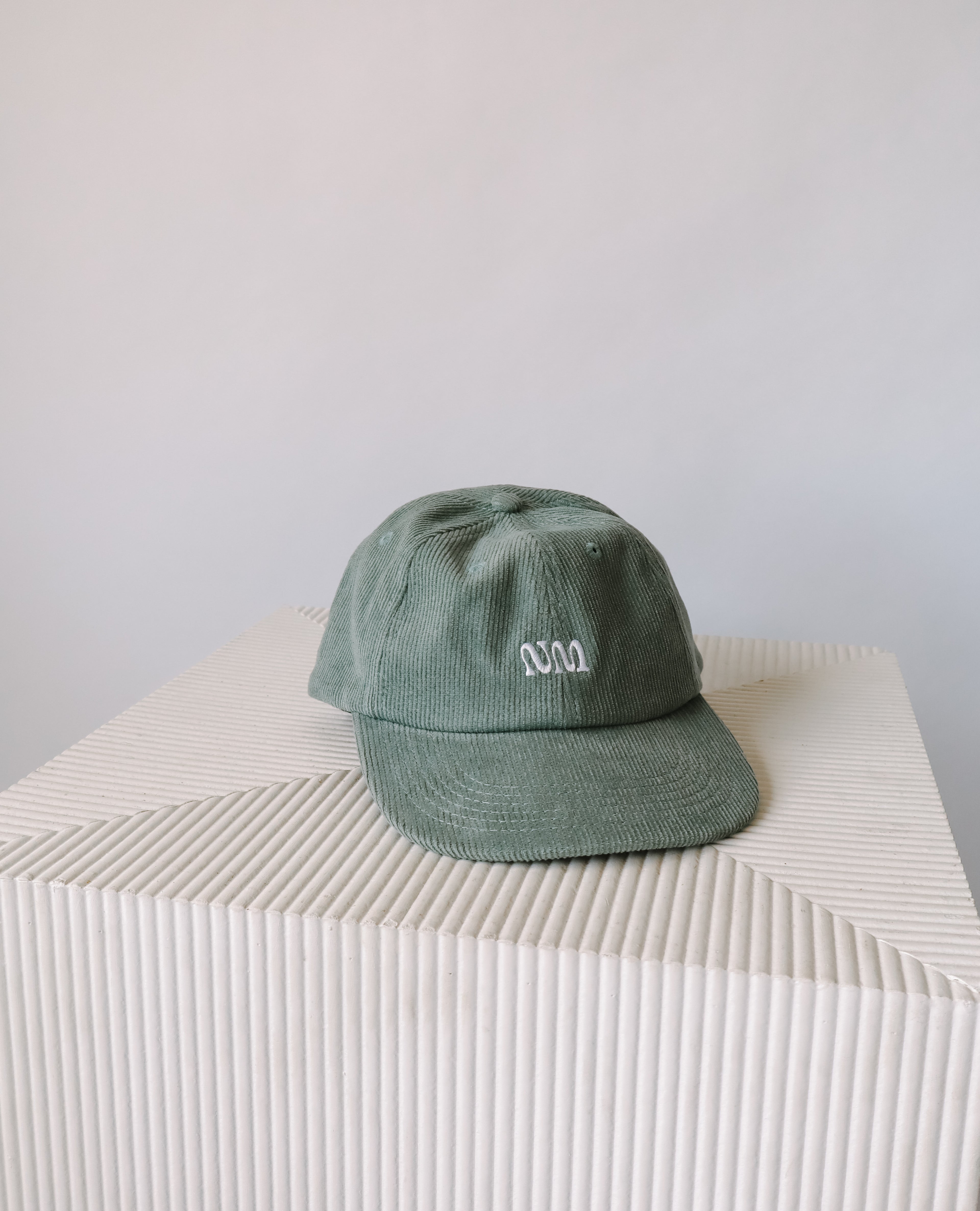 Adult corduroy cap - Sage