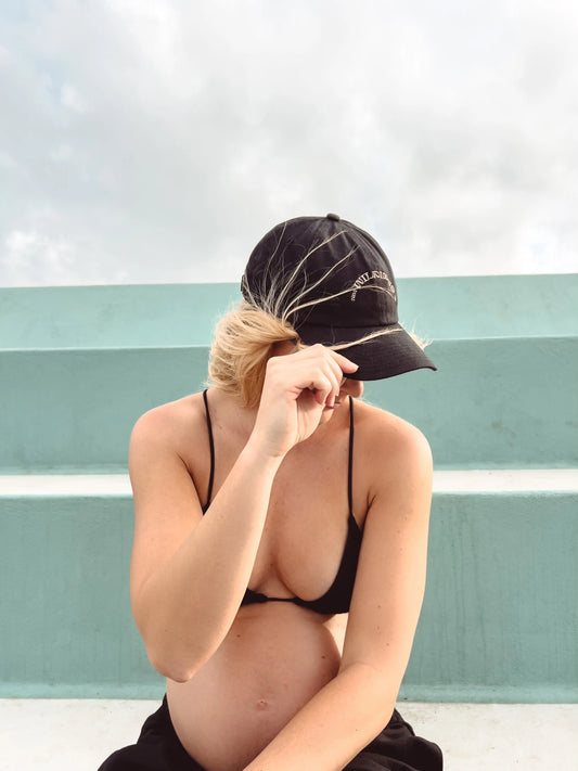 Black Cotton Cap