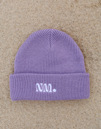 Kids Lilac knit beanie