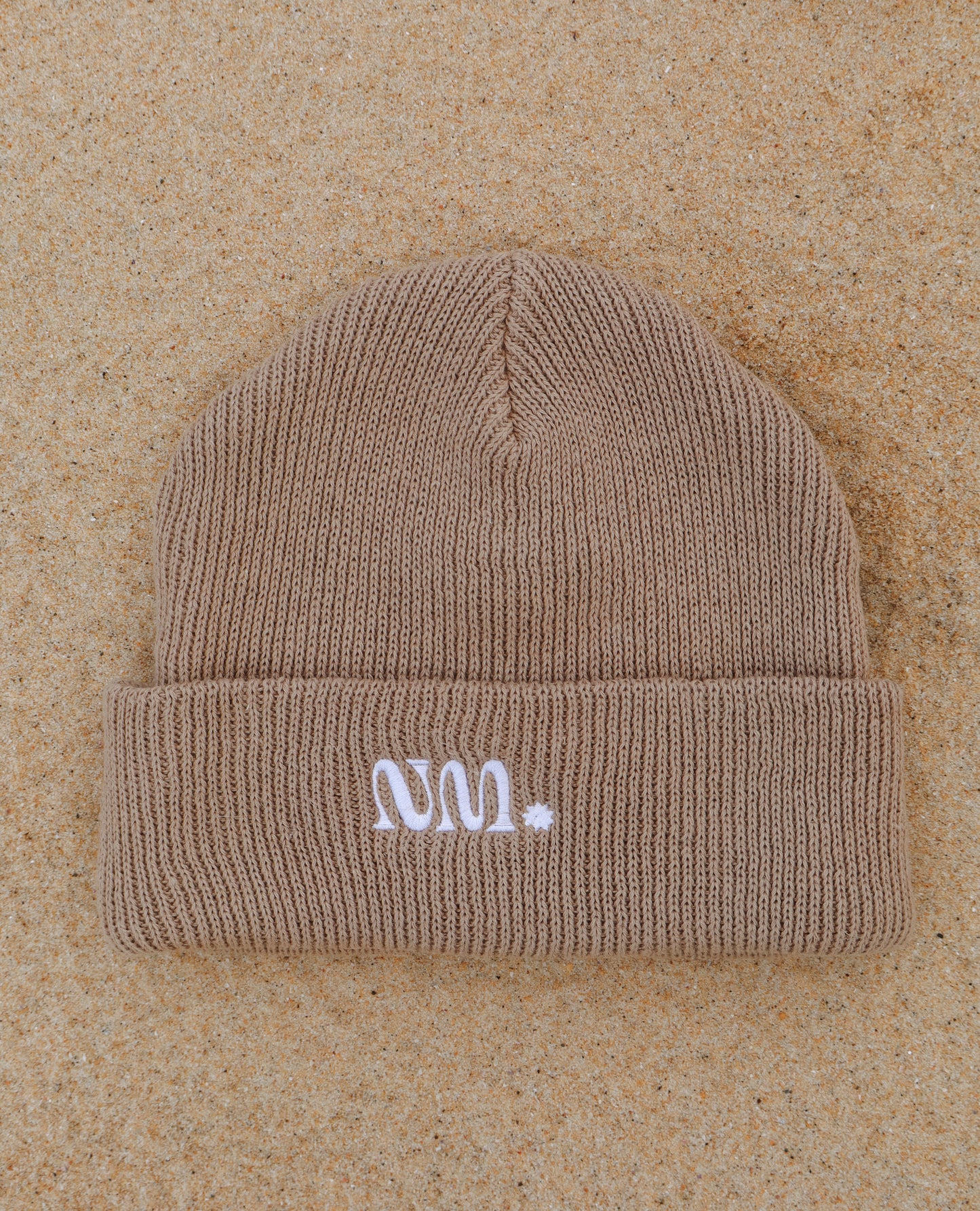 Brown earth hemp beanie