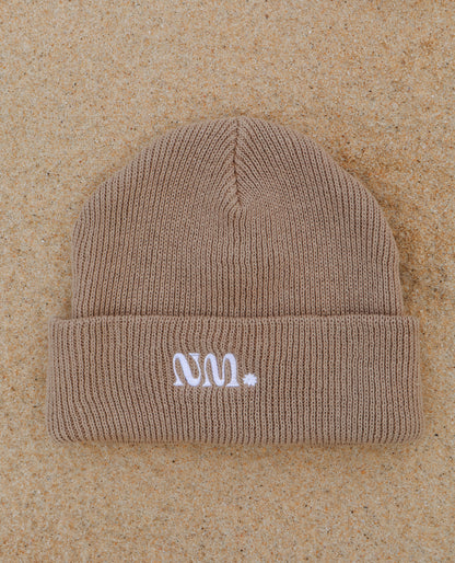 Brown earth hemp beanie