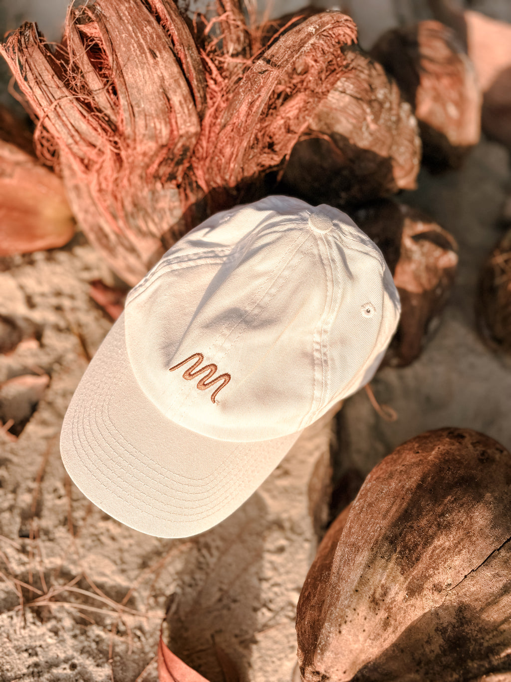 Recycled cotton cap - coconut