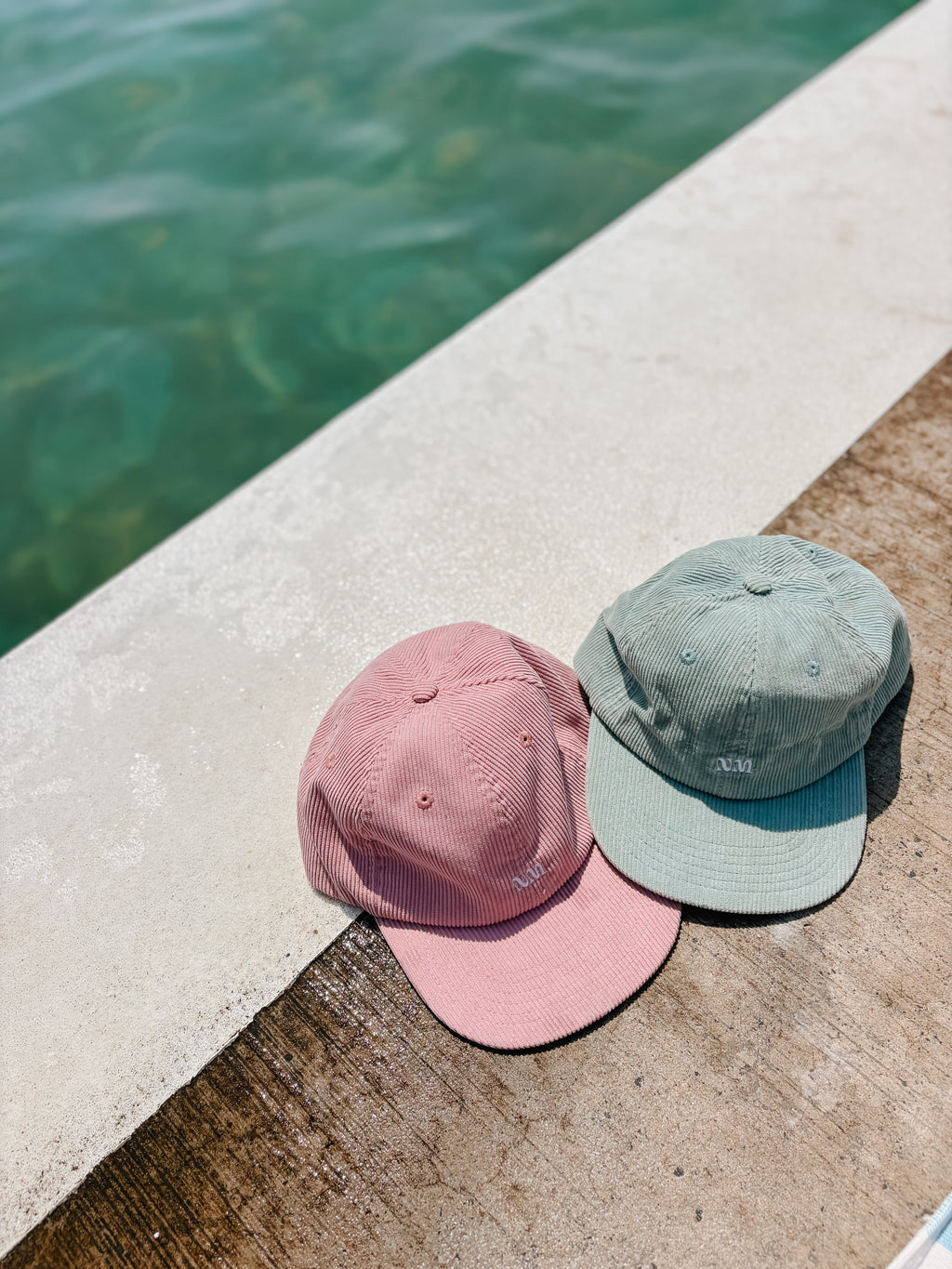 Kids corduroy cap - Ocean