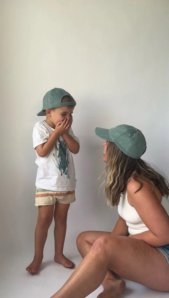 Sage Corduroy Cap
